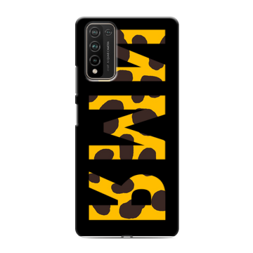 Силиконовый чехол на Huawei Honor 10X Lite с принтом ИМЯ