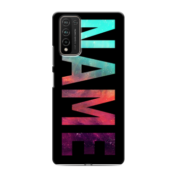 Силиконовый чехол на Huawei Honor 10X Lite с принтом NAME