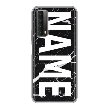 Силиконовый чехол на Huawei P Smart (2021) с принтом NAME