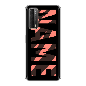 Силиконовый чехол на Huawei P Smart (2021) с принтом NAME