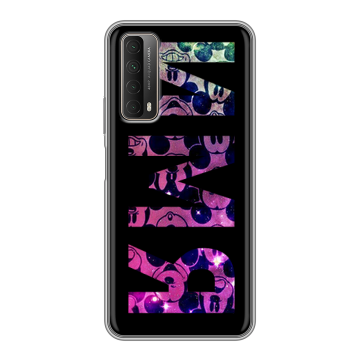 Силиконовый чехол на Huawei P Smart (2021) с принтом ИМЯ