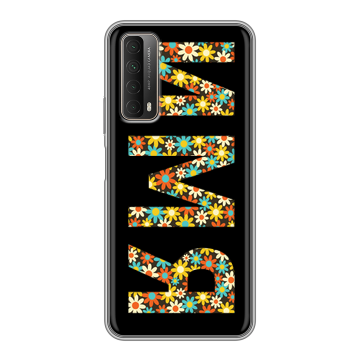 Силиконовый чехол на Huawei P Smart (2021) с принтом ИМЯ