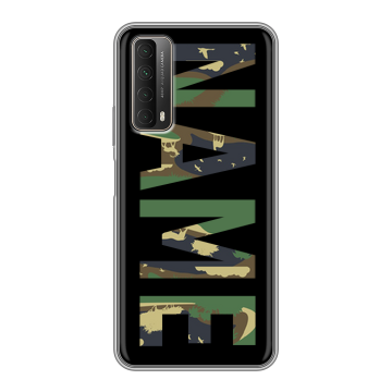 Силиконовый чехол на Huawei P Smart (2021) с принтом NAME