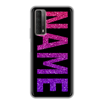 Силиконовый чехол на Huawei P Smart (2021) с принтом NAME