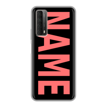 Силиконовый чехол на Huawei P Smart (2021) с принтом NAME