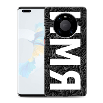 Силиконовый чехол на Huawei Mate 40 Pro с принтом ИМЯ