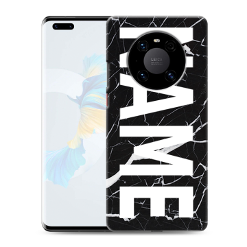 Силиконовый чехол на Huawei Mate 40 Pro с принтом NAME
