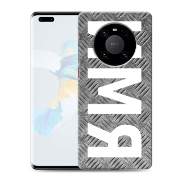 Силиконовый чехол на Huawei Mate 40 Pro с принтом ИМЯ