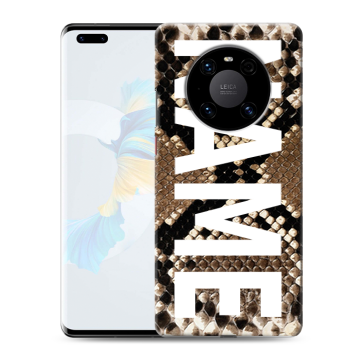 Силиконовый чехол на Huawei Mate 40 Pro с принтом NAME