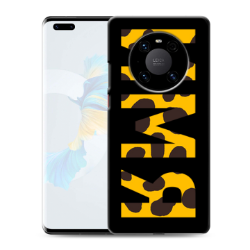 Силиконовый чехол на Huawei Mate 40 Pro с принтом ИМЯ
