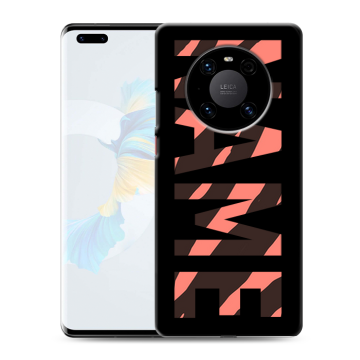 Силиконовый чехол на Huawei Mate 40 Pro с принтом NAME