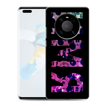 Силиконовый чехол на Huawei Mate 40 Pro с принтом ИМЯ