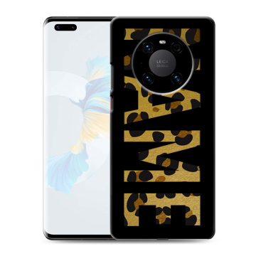 Силиконовый чехол на Huawei Mate 40 Pro с принтом NAME