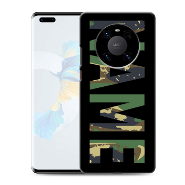 Силиконовый чехол на Huawei Mate 40 Pro с принтом NAME