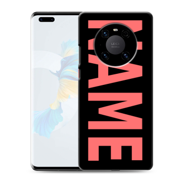 Силиконовый чехол на Huawei Mate 40 Pro с принтом NAME