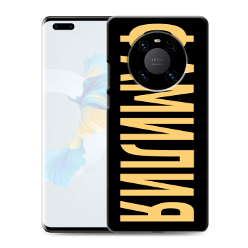 Силиконовый чехол на Huawei Mate 40 Pro с принтом ФАМИЛИЯ
