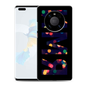 Силиконовый чехол на Huawei Mate 40 Pro с принтом ИМЯ