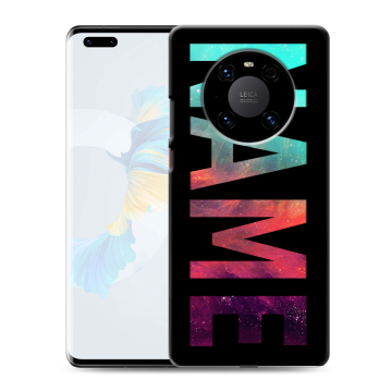 Силиконовый чехол на Huawei Mate 40 Pro с принтом NAME