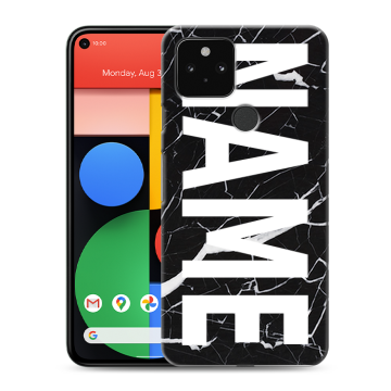 Силиконовый чехол на Google Pixel 5 с принтом NAME