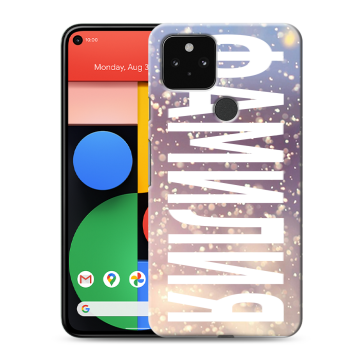 Силиконовый чехол на Google Pixel 5 с принтом ФАМИЛИЯ