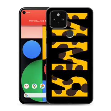 Силиконовый чехол на Google Pixel 5 с принтом ИМЯ