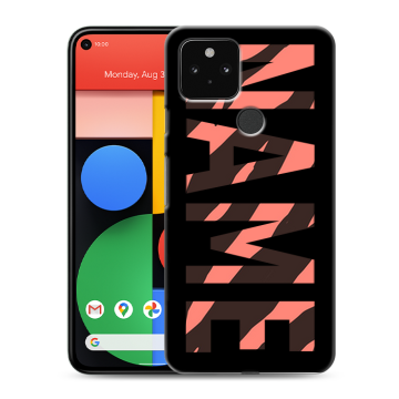 Силиконовый чехол на Google Pixel 5 с принтом NAME