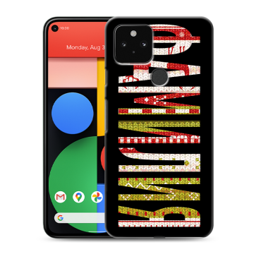 Силиконовый чехол на Google Pixel 5 с принтом ФАМИЛИЯ