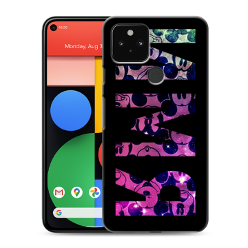 Силиконовый чехол на Google Pixel 5 с принтом ИМЯ