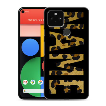 Силиконовый чехол на Google Pixel 5 с принтом NAME