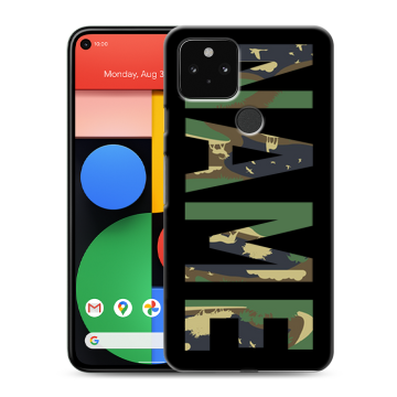 Силиконовый чехол на Google Pixel 5 с принтом NAME