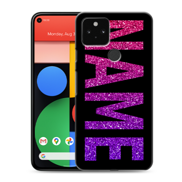 Силиконовый чехол на Google Pixel 5 с принтом NAME