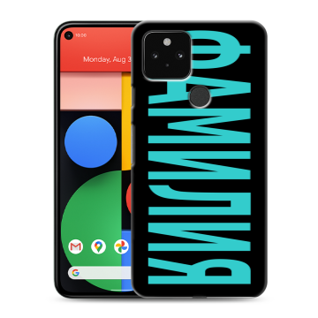 Силиконовый чехол на Google Pixel 5 с принтом ФАМИЛИЯ
