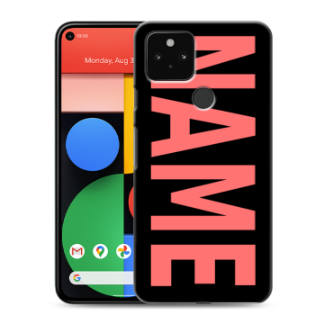 Силиконовый чехол на Google Pixel 5 с принтом NAME