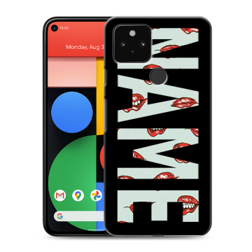 Силиконовый чехол на Google Pixel 5 с принтом NAME