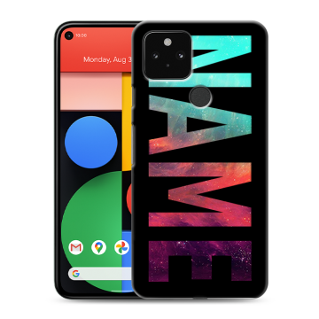 Силиконовый чехол на Google Pixel 5 с принтом NAME