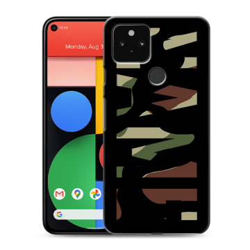 Силиконовый чехол на Google Pixel 5 с принтом NAME