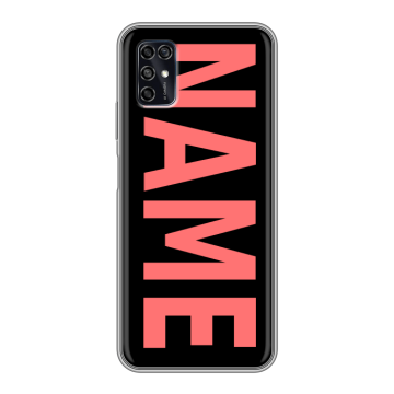 Силиконовый чехол на ZTE Blade V2020 Smart с принтом NAME