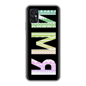 Силиконовый чехол на ZTE Blade V2020 Smart с принтом ИМЯ