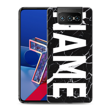 Силиконовый чехол на ASUS ZenFone 7 с принтом NAME