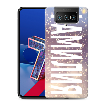 Силиконовый чехол на ASUS ZenFone 7 с принтом ФАМИЛИЯ