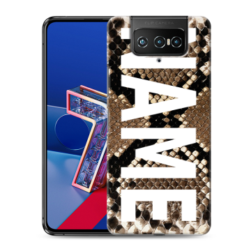 Силиконовый чехол на ASUS ZenFone 7 с принтом NAME