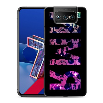 Силиконовый чехол на ASUS ZenFone 7 с принтом ИМЯ