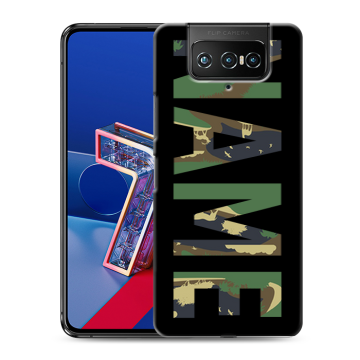 Силиконовый чехол на ASUS ZenFone 7 с принтом NAME