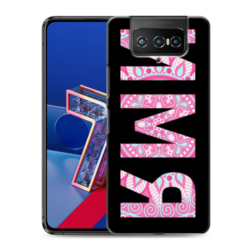 Силиконовый чехол на ASUS ZenFone 7 с принтом ИМЯ