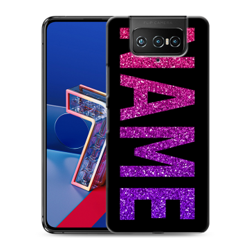 Силиконовый чехол на ASUS ZenFone 7 с принтом NAME