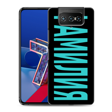 Силиконовый чехол на ASUS ZenFone 7 с принтом ФАМИЛИЯ