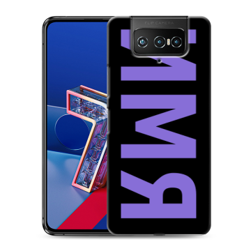 Силиконовый чехол на ASUS ZenFone 7 с принтом ИМЯ