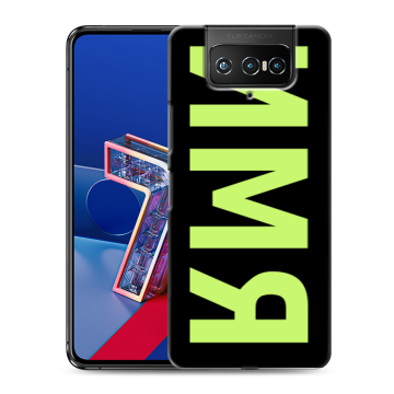 Силиконовый чехол на ASUS ZenFone 7 с принтом ИМЯ