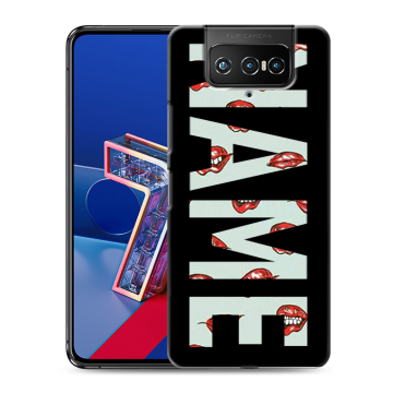 Силиконовый чехол на ASUS ZenFone 7 с принтом NAME