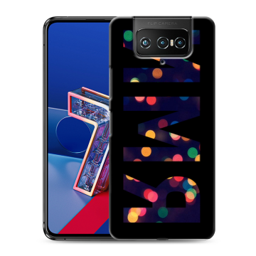 Силиконовый чехол на ASUS ZenFone 7 с принтом ИМЯ